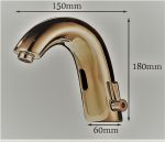 Baterie lavoar cu senzor mixer incorporat bronz antichizat Venustar - imagine 3