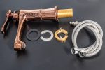 Baterie lavoar montare chiuveta baie rose-gold Venustar - imagine 3