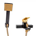 Baterie cada montare perete negru gold Venustar