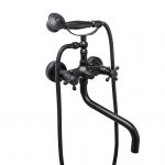 Baterie cada pipa lunga mobila negru antichizat Venustar