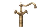 Baterie lavoar montare blat bronz atichizat Venustar
