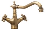 Baterie lavoar montare blat bronz atichizat Venustar - imagine 4