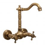 Baterie bucatarie lebada prindere perete bronz antichizat Venustar