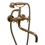 Baterie cada prindere perete pipa lunga mobila bronz antichizat Venustar