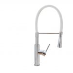 Baterie bucatarie lebada pipa flexibila white crom Venustar