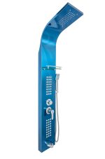 Panou dus hidromasaj 4 functii cu etajera bleu satin Venustar