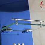 Panou dus hidromasaj 4 functii cu etajera bleu satin Venustar - imagine 2