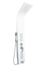 Panou dus hidromasaj inox 4 functii alb mat Venustar