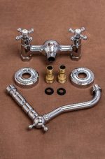 Baterie bucatarie prindere perete lebada crom lucios Venustar - imagine 5