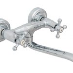 Baterie bucatarie prindere perete ,pipa lunga mobila , crom lucios Venustar