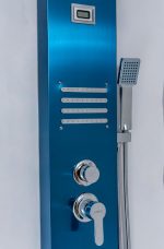 Panou dus hidromasaj 5 functii bleu satin cu termometru Venustar - imagine 6