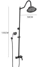 Coloana de dus 3 functii aspect negru antichizat Venustar - imagine 4
