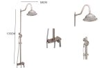 Coloana dus 3 functii aspect inox satinat Venustar - imagine 2