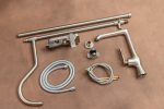 Coloana dus 3 functii aspect inox satinat Venustar - imagine 3