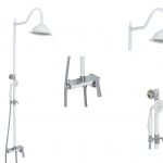 Coloana dus 3 functii white crom Venustar