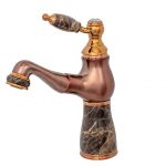 Baterie lavoar inaltime medie para dus extractabila JADE rose-gold Venustar