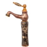 Baterie lavoar montare blat para dus extractabila Jade rose-gold Venustar