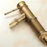 Baterie lavoar inaltime medie stil bambus bronz antichizat Venustar - imagine 3