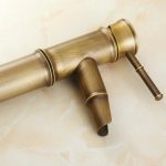 Baterie lavoar inaltime medie stil bambus bronz antichizat Venustar - imagine 2