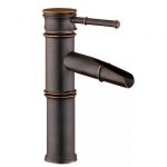 Baterie lavoar inaltime medie stil bambus negru antichizat Venustar