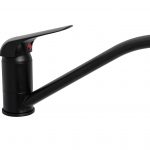 Baterie bucatarie pipa lunga mobila negru mat Venustar