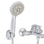 Baterie cada pipa fixa prindere perete crom lucios Venustar