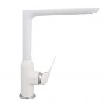 Baterie bucatarie lebada pipa dreapta mobila alb mat Venustar