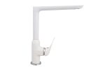 Baterie bucatarie lebada pipa dreapta mobila alb mat Venustar