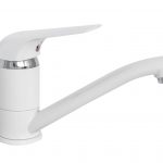 Baterie bucatarie pipa medie mobila alb mat Venustar