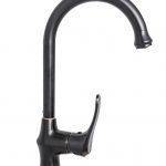 Baterie bucatarie pipa lebada mobila, aspect negru antichizat Venustar