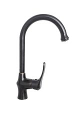 Baterie bucatarie pipa lebada mobila, aspect negru antichizat Venustar