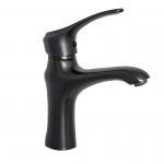 Baterie lavoar montare chiuveta baie, aspect negru antichizat Venustar