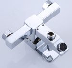 Baterie cada pipa fixa crom lucios GROMIX - imagine 3