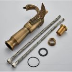 Baterie lavoar montare blat langa lavoar bronz antichizat Venustar - imagine 6