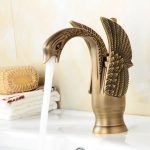 Baterie lavoar montare chiuveta baie bronz antichizat Venustar - imagine 3