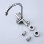 Baterie bucatarie prindere perete pipa lebada mobila inox satinat Venustar - imagine 2