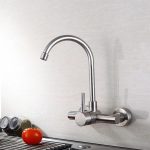 Baterie bucatarie prindere perete pipa lebada mobila inox satinat Venustar - imagine 3