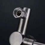 Baterie bucatarie prindere perete pipa lebada mobila inox satinat Venustar - imagine 6