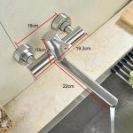 Baterie bucatarie prindere perete pipa lunga mobila inox satinat Venustar - imagine 2