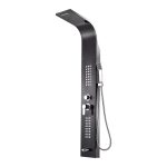 Panou dus hidromasaj inox 4 functii negru satinat Venustar