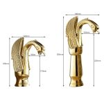 Baterie lavoar monocomanda montare chiuveta baie gold Venustar - imagine 2