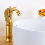 Baterie lavoar montare blat, nuanta gold Venustar - imagine 3