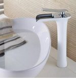 Baterie lavoar cascada,montare blat ,wite-crom Venustar - imagine 5