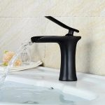 Baterie lavoar, montare baie tip cascada negru mat Venustar - imagine 6