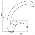 Baterie bucatarie lebada pipa mobila , crom lucios Venustar - imagine 3