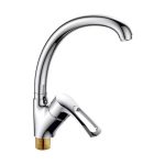 Baterie bucatarie lebada pipa mobila , crom lucios Venustar - imagine 4