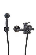 Baterie cada montare perete , stil bambus negru antichizat Venustar