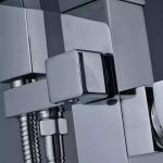 Baterie cada freestanding , design rectangular , crom lucios Venustar - imagine 2