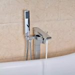 Baterie cada freestanding , design rectangular , crom lucios Venustar - imagine 5