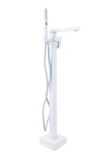 Baterie cada freestanding , design rectangular , alb mat Venustar